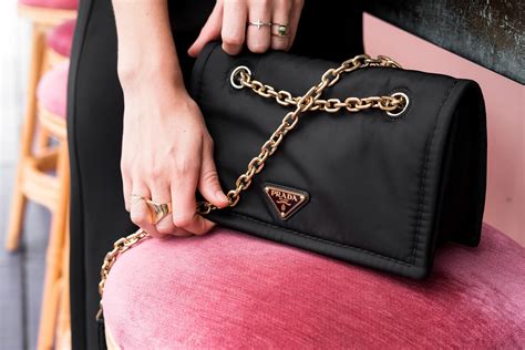 prada velvet chain bag|prada tessuto chain bag.